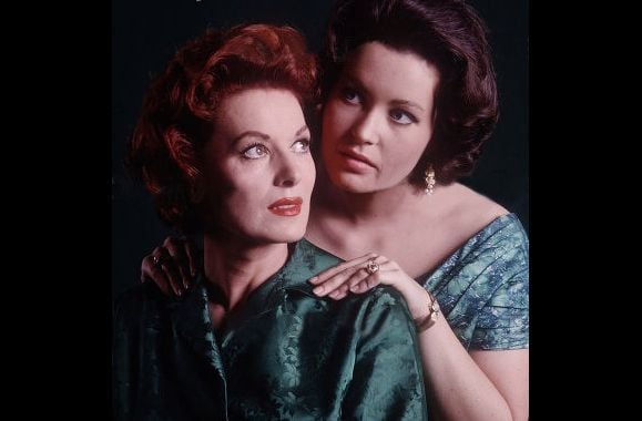 Bronwyn with her mother, Maureen O\'Hara.