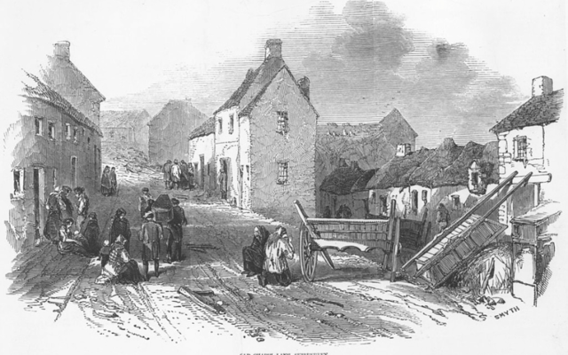 Old Chapel Lane, Skibbereen, County Cork during The Great Famine (1845 - 1849)