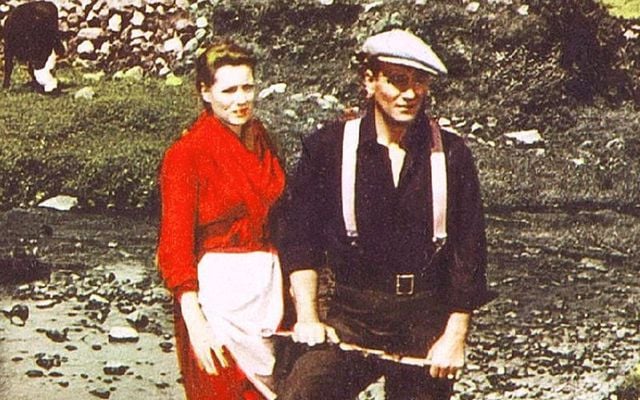 Maureen O\'Hara and John Wayne in \"The Quiet Man.\"