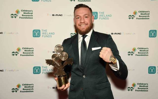 Conor McGregor at the Best of Ireland Gala. 