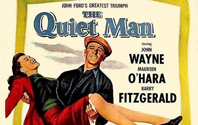 Maureen O’Hara and John Wayne stars of \"The Quiet Man\".