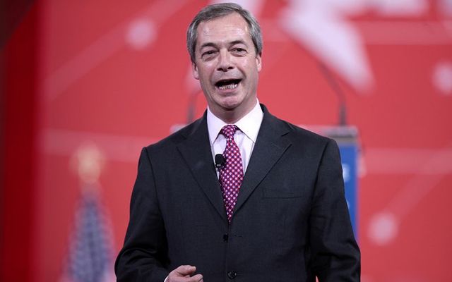 Former U.K. Independence Party leader and Member of European Parliament Nigel Farage.