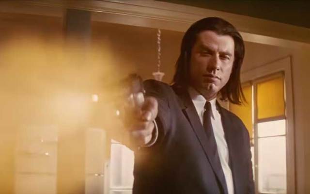 John Travolta in Quentin Tarantino\'s \"Pulp Fiction.\"