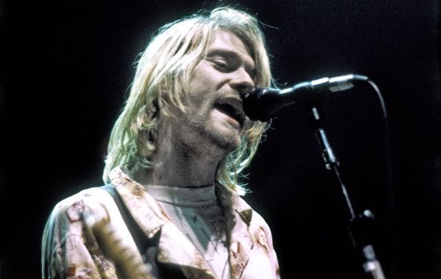 Kurt Cobain, pictured here playing his last US concert at the Seattle Arena on January 7, 1994 in Seattle, Washington.
