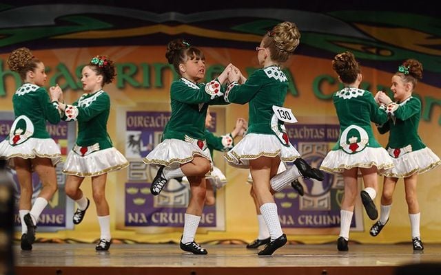 Young Irish dancers compete at the World Championships.