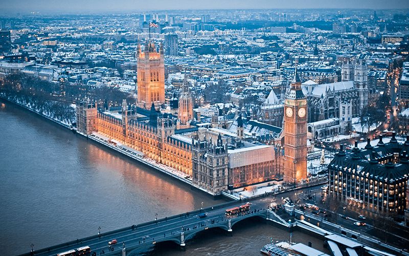 Shocking photo shows London engulfed by Beast from the East wall of snow