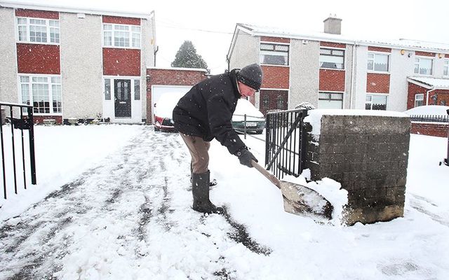 Irish public urged to stay indoors as Storm Emma and Beast from the East collide. 