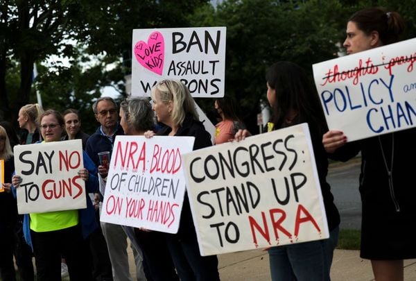 May 25: A gun control protest following the mass shooting of 19 children and 2 teachers at Robb Elementary School, in Uvalde, Texas.