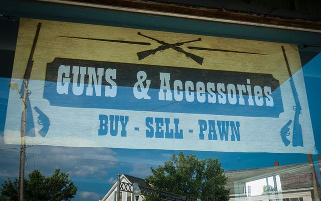 A gun shop in Maine. 