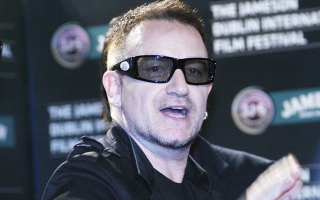 Bono, the frontman of U2.