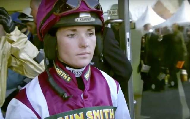 Snapshot of Irish jockey Katie Walsh.