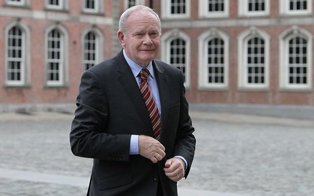 Martin McGuinness, photographed at the Dublin Castle.