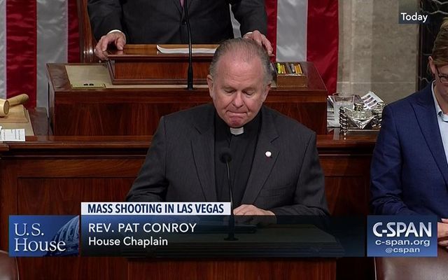 Outgoing House Chaplain Father Patrick J. Conroy