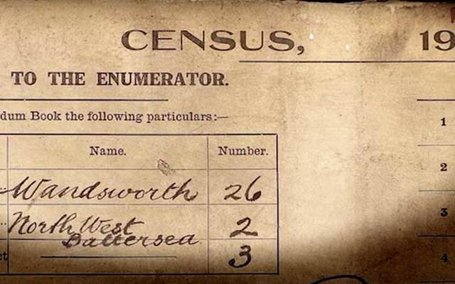 Turn of the century census document.
