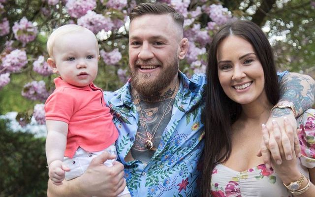 Conor McGregor and his family on his son\'s first birthday.