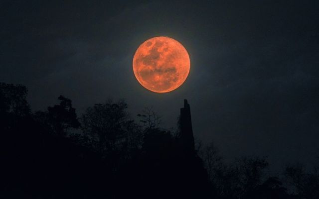 A blood moon lunar eclipse in January 2018. 