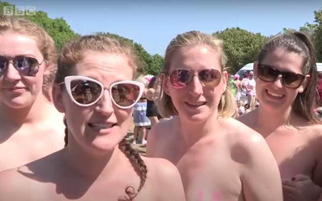 More than 2,500 women took part in the largest-ever skinny dip off a Co Wicklow beach on Saturday, June 9, setting a world-record and raising funds for cancer charity Aoibheann\'s Pink Tie.