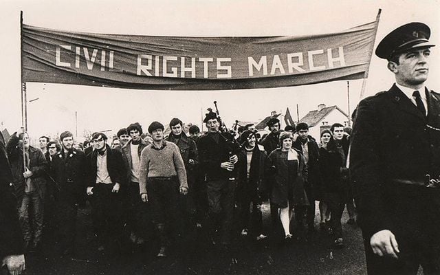 A peaceful process by the Northern Ireland Civil Rights Association (NICRA).