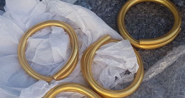 Four 4,000-year-old Bronze Age gold rings unearthed in Donegal