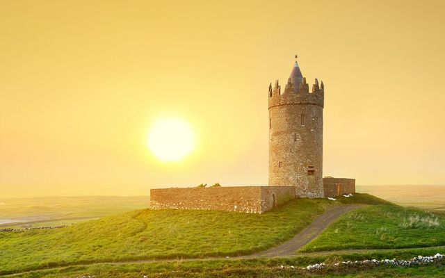 Strong sunshine in Ireland