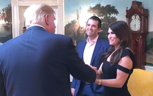 Kimberly Guilfoyle meeting with President Trump. 