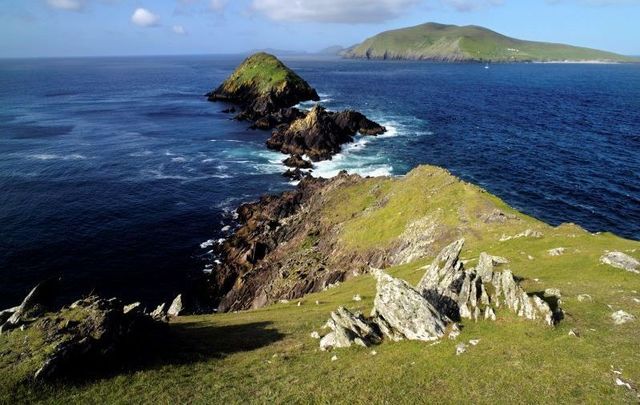an Blascaod Mór (the Great Blasket Island) off the coast of Co Kerry.