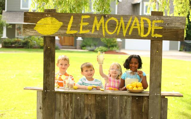 Inspector shuts down a back porch lemonade stand. 