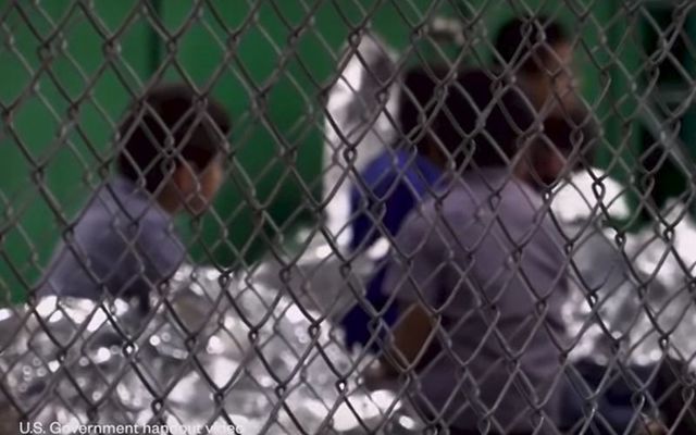 Children separated from their parents on the US Mexico border.