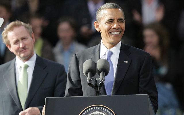 Former President Barack Obama photographed in Ireland in 2011.