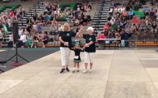 No excuses! Get those Irish dancing shoes on! Three generations of Irish dancers competed together recently at a feis performing a three-hand reel.