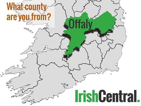 map of county offaly ireland What S Your Irish County County Offaly Irishcentral Com map of county offaly ireland