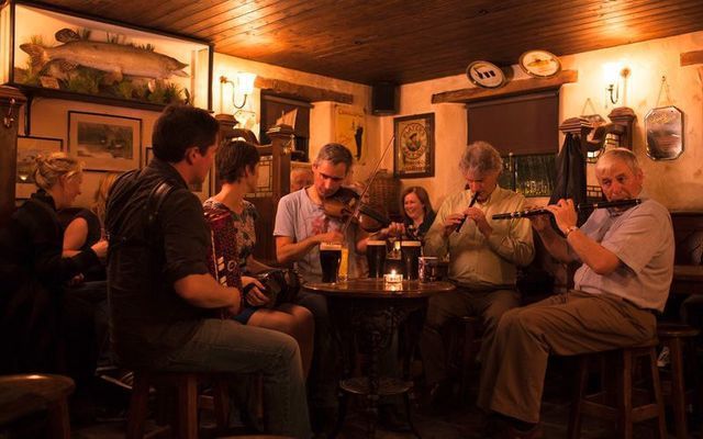 A pub session in Donegal.
