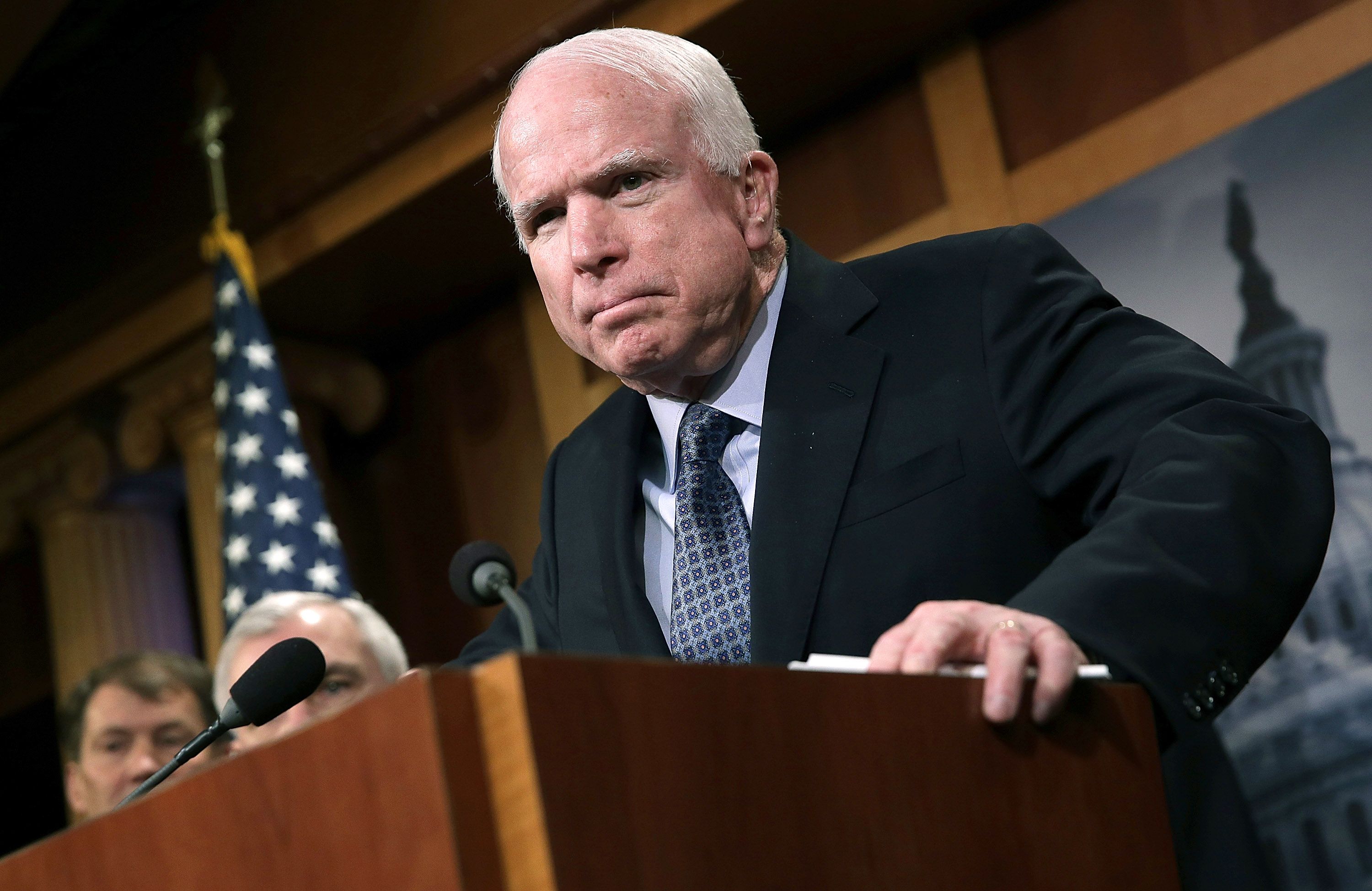 John McCain stands taller in his grave than Donald Trump in the White House