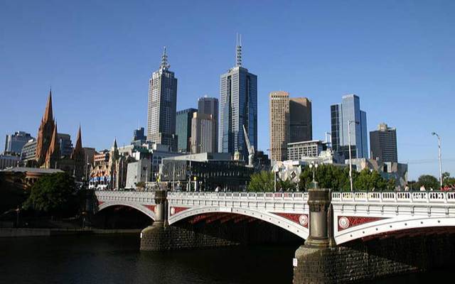 Melbourne city landscape.