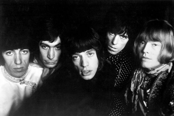 The Rolling Stones in 1965. (L-R) Bill Wyman, Charlie Watts, Mick Jagger, Keith Richards, and Brian Jones.
