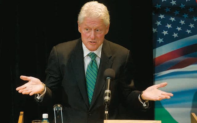 Former US President Bill Clinton. 