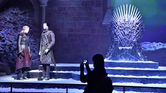 THE THRONE at the Game of Thrones Studio Tour, in Banbridge, County Down.