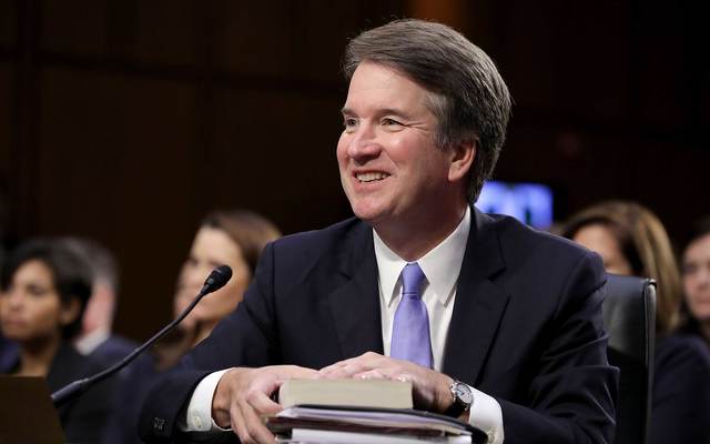 Supreme Court nominee Judge Brett Kavanaugh testifies before the Senate Judiciary Committee on the third day of his Supreme Court confirmation hearing on Capitol Hill September 6, 2018, in Washington, DC.