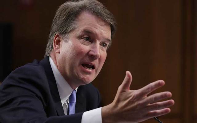 Supreme Court nominee Judge Brett Kavanaugh before the Senate Judiciary Committee.