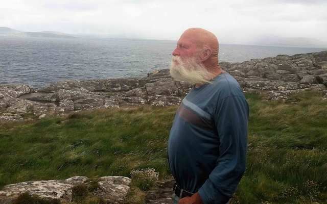 Dan Hummel looking out across Bantry Bay to Bere Island.