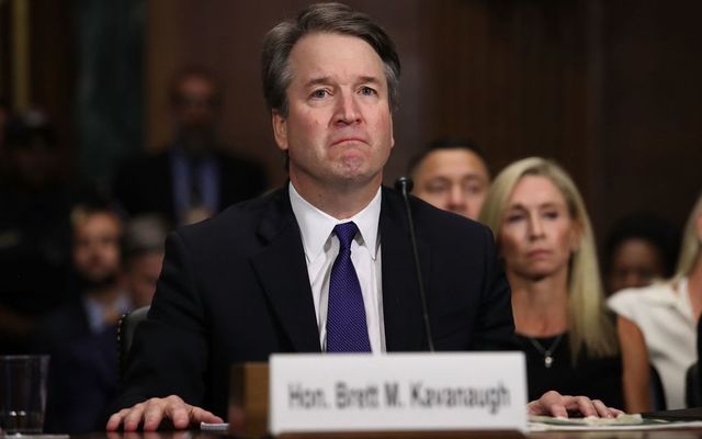 Judge Brett Kavanaugh testifies to the Senate Judiciary Committee during his Supreme Court confirmation hearing in the Dirksen Senate Office Building on Capitol Hill September 27, 2018, in Washington, DC. 