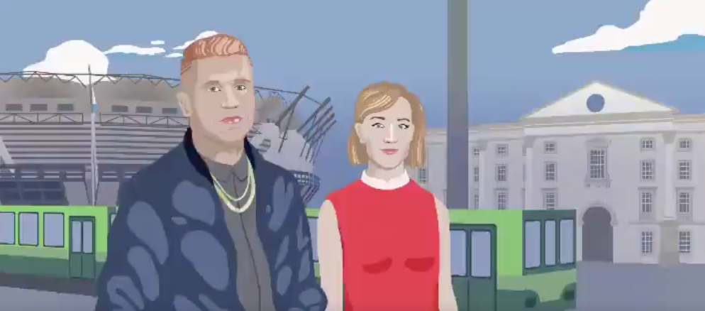 Macklemore and Saoirse Ronan record poem in Irish for music project