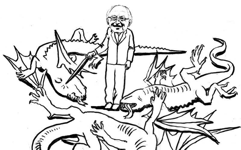 Michael Daniel Higgins slays “The Dragons” in Irish presidential election