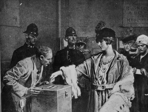 A commemorative coin celebrates 100 years of Irish women's votes