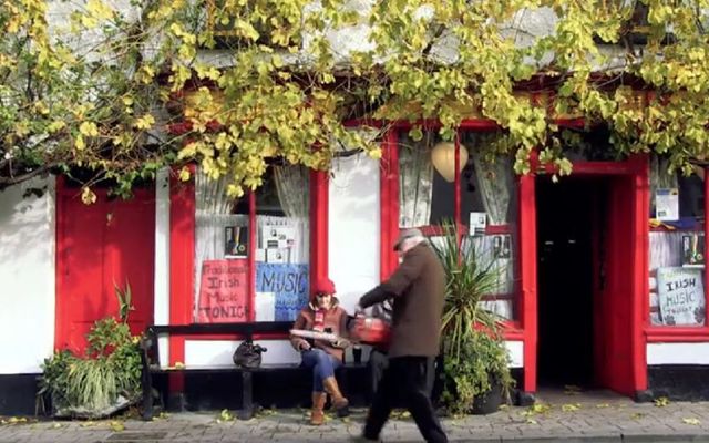 A scene from “Digital DeHoughx,” a Christmas advert from JJ Hough’s pub in Banagher, Co Offaly.
