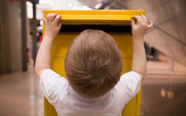 A seven-year-old boy mailed a birthday card to his father in \"heaven.\" 