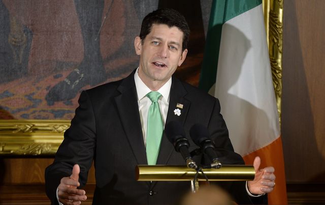 Irish American Speaker of the House Paul Ryan