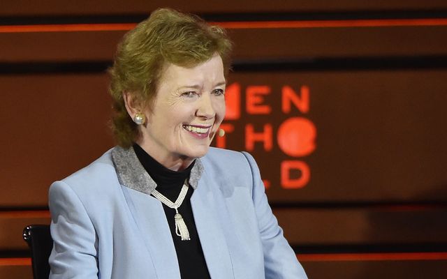 Former Irish president Mary Robinson. 