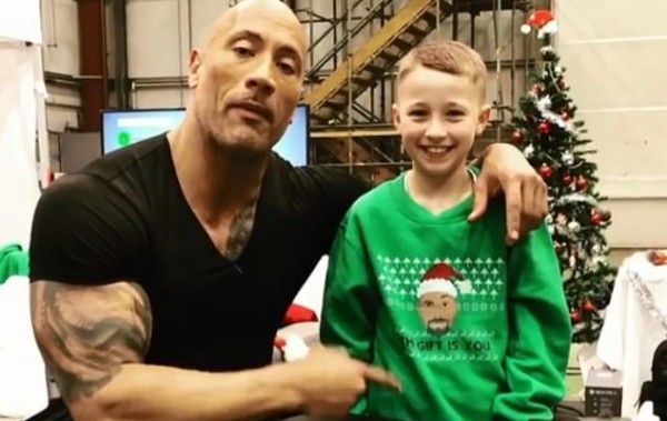 Dwayne \'The Rock\' Johnson with PJ