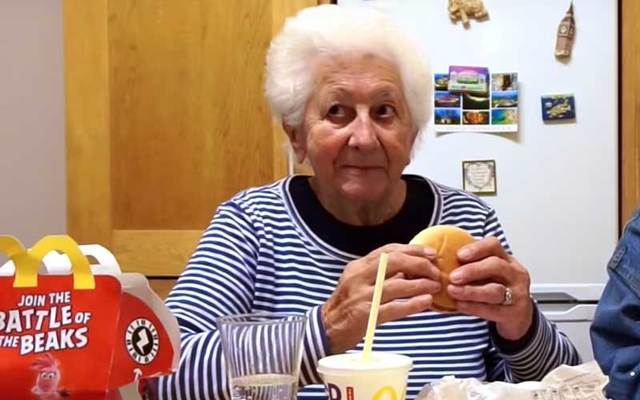 An Irish grandmother tries McDonald\'s for the first time.